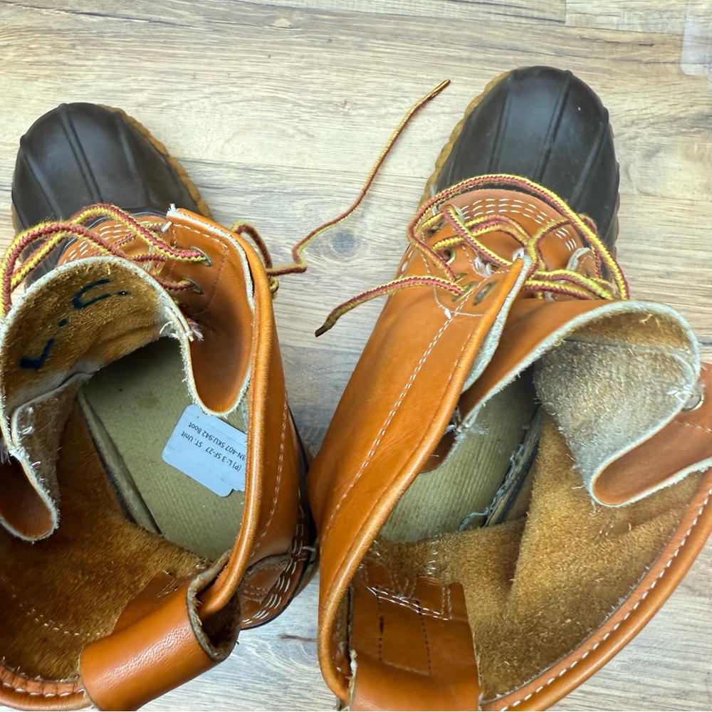 LL Bean Women’s Size 6 Freeport Maine Hunting Duck Boots Brown Boots Vintage - Picture 11 of 11